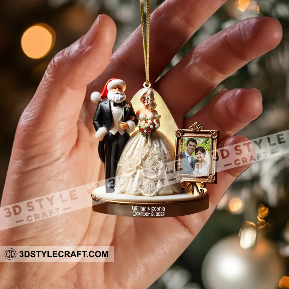 Wedding Home Decor Christmas Ornament Personalized