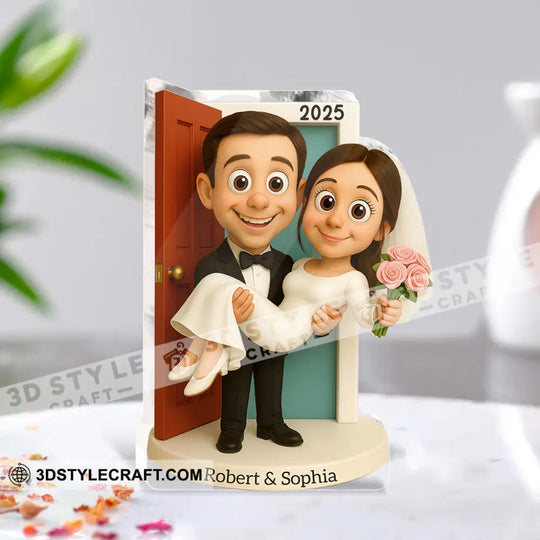 Wedding Home Decor, Christmas Ornament, Personalized Ornament style option 3