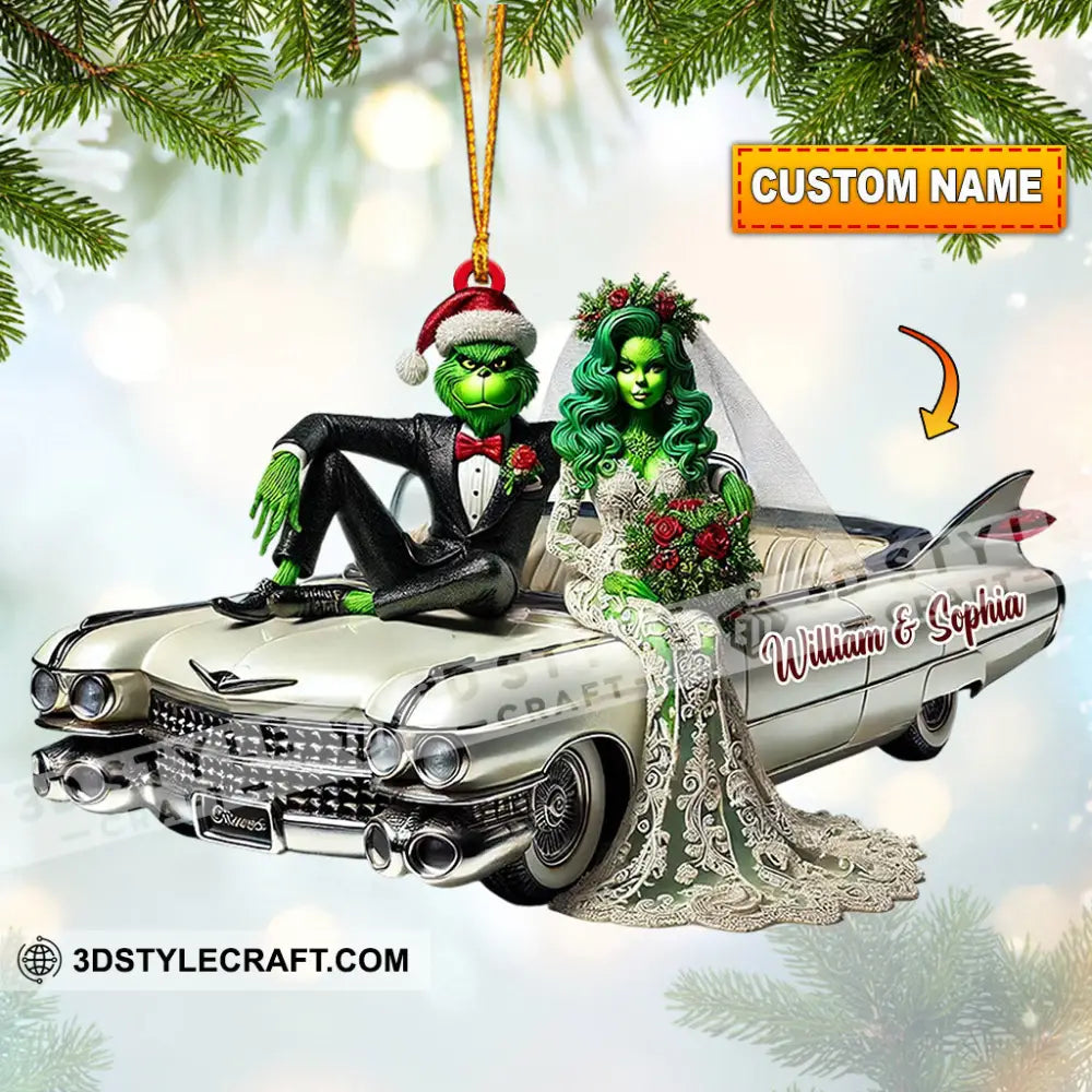 Wedding Home Decor Christmas Ornament Personalized 3.54’’ / 1