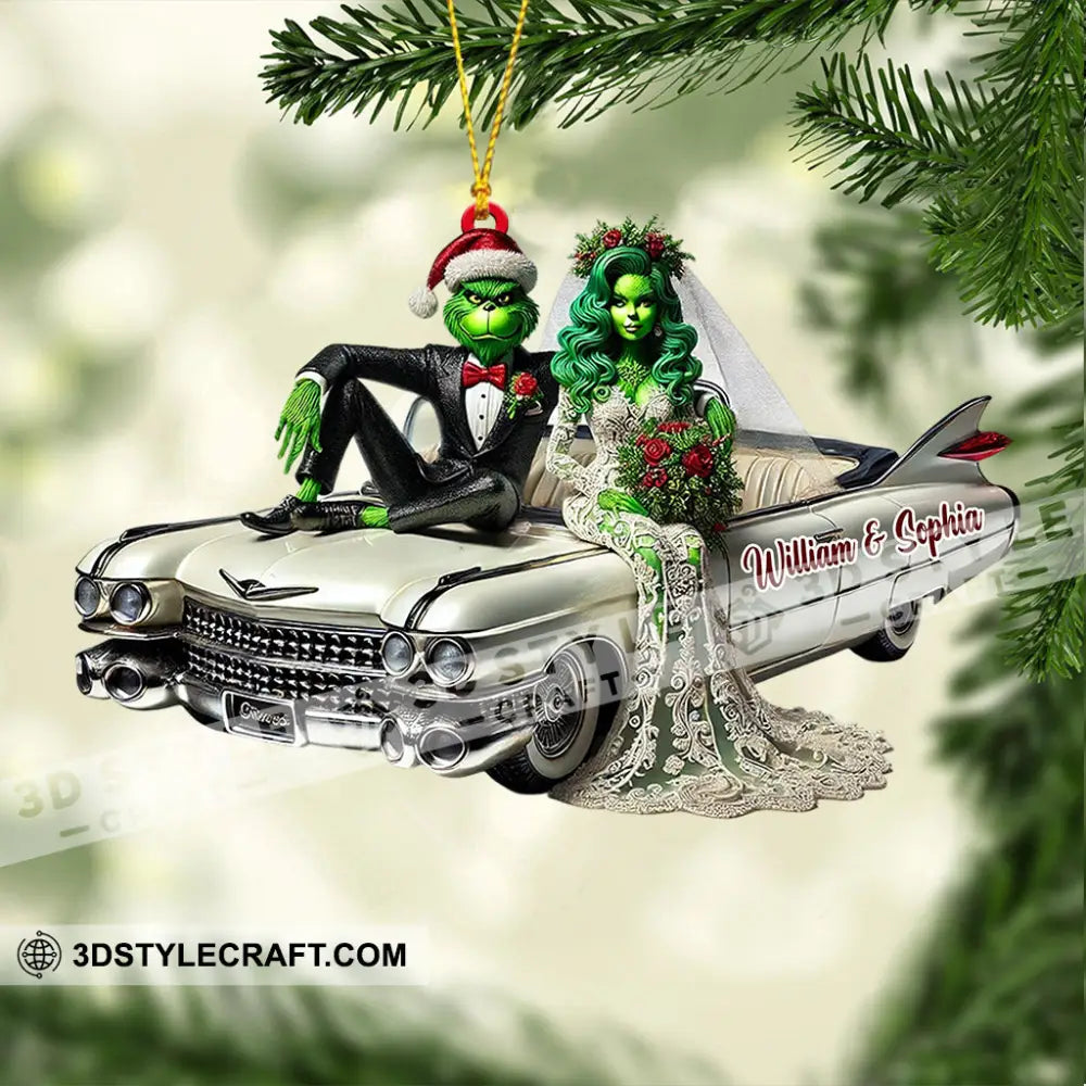 Wedding Home Decor Christmas Ornament Personalized