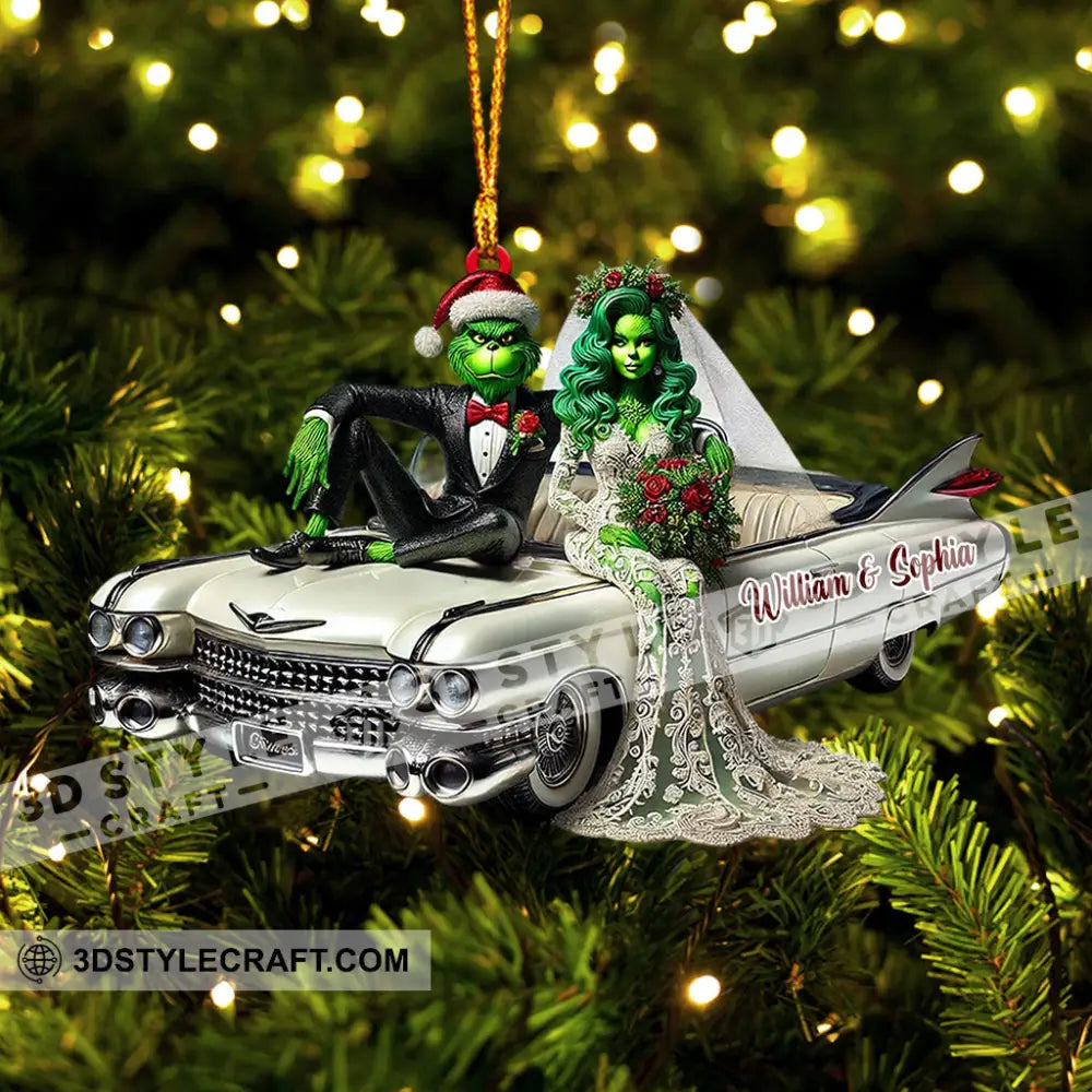 Wedding Home Decor Christmas Ornament Personalized