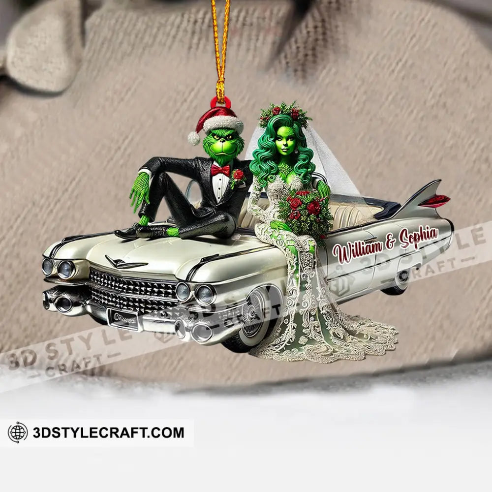 Wedding Home Decor Christmas Ornament Personalized