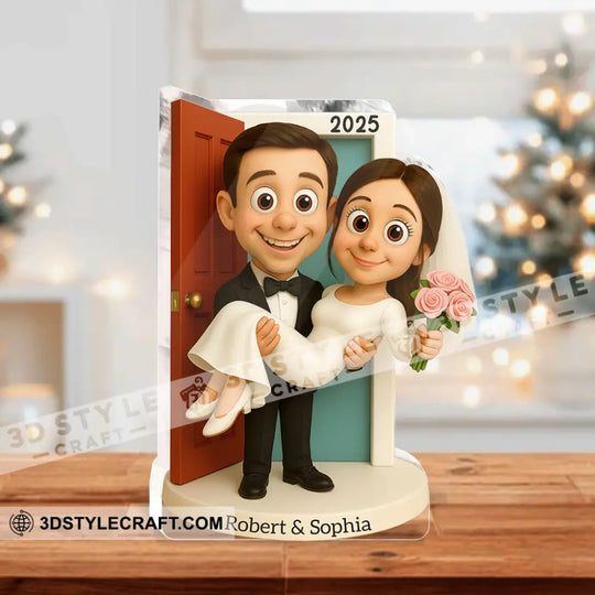 Wedding Home Decor, Christmas Ornament, Personalized Ornament style option 4