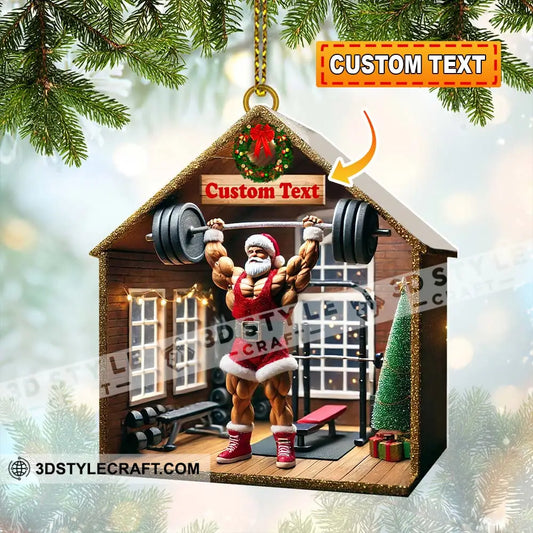 Weight Room Christmas Ornament Personalized 3.54’’ / 1