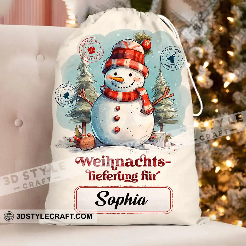 Weihnachts Lieferung Fur Custom Text Personalized String Bag Christmas Gift