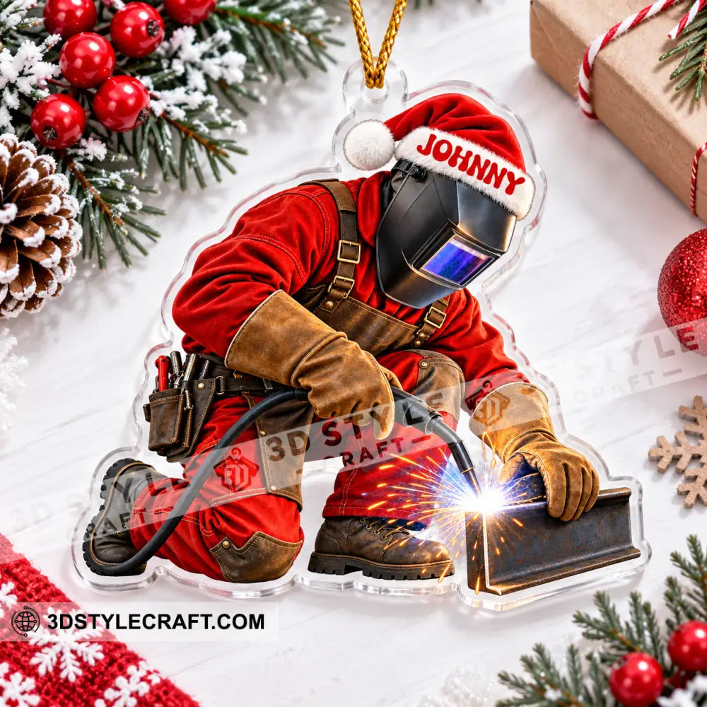 Welder Home Decor Christmas Ornament Personalized Ornament - Ornament