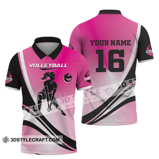 Woman Shirt, Custom Name and Number Volleyball Shirt, T-Shirt for Volleyball Club, Gift for Volleyball Players style option 4