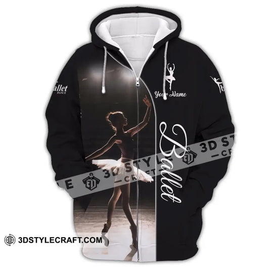 Woman Shirt, Custom Name Ballet Shirt, Ballet T-Shirt, Ballet Gift style option 3