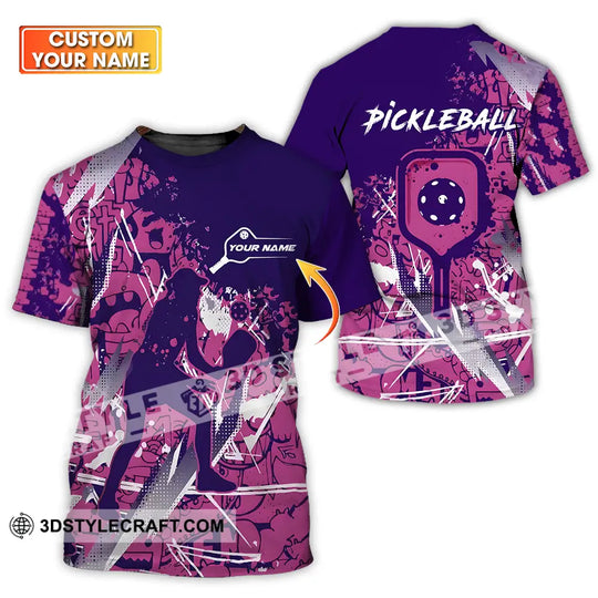 Woman Shirt - Custom Name Pickleball Shirt style option 1