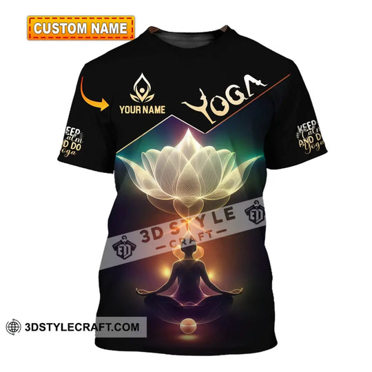 Woman Shirt, Custom Name Yoga Shirt, Yoga T-Shirt Hoodie Long Sleeve Shirt style option 1