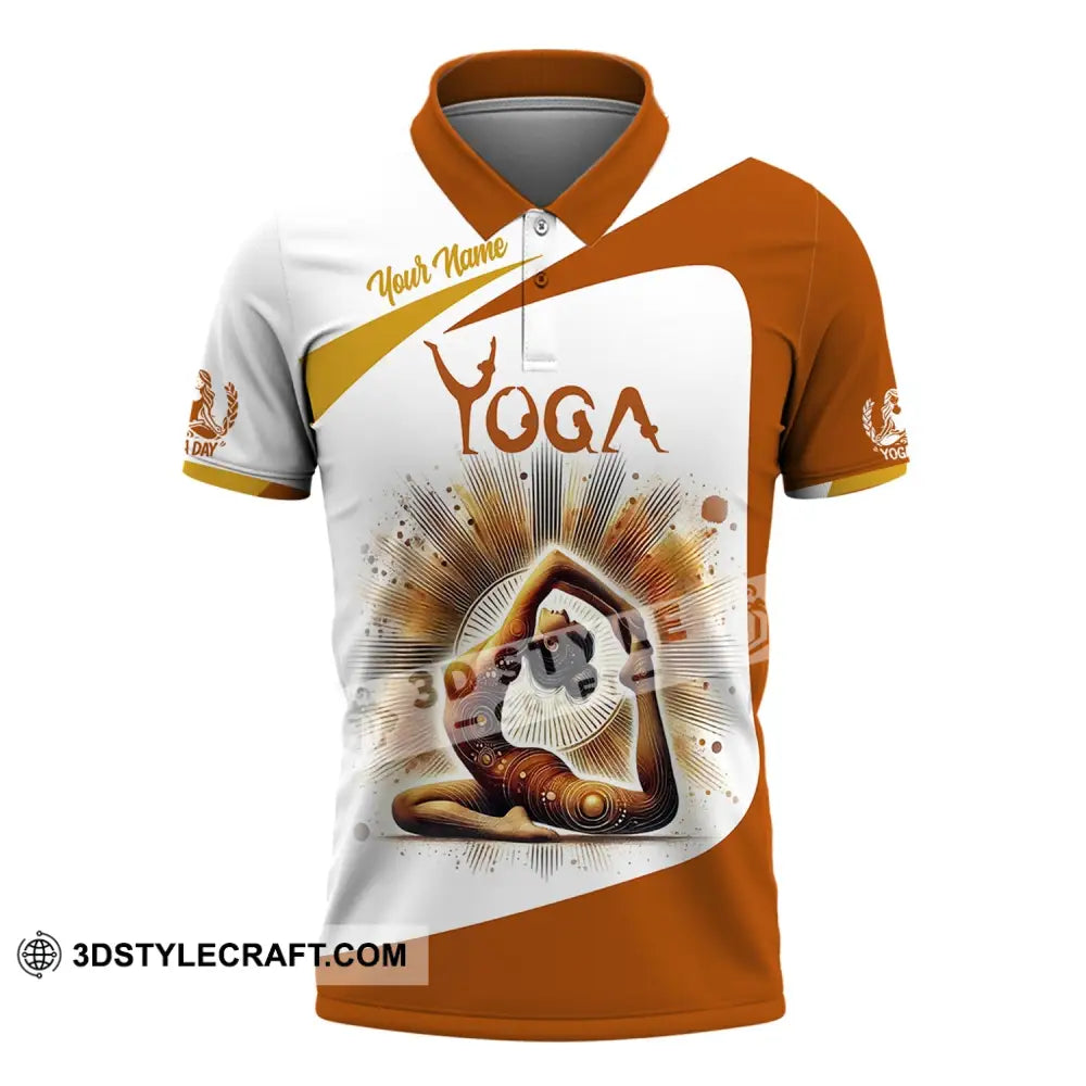 Woman Shirt Custom Name Yoga T-Shirt Hoodie Long Sleeve Gift For Lover Polo / S T-Shirt