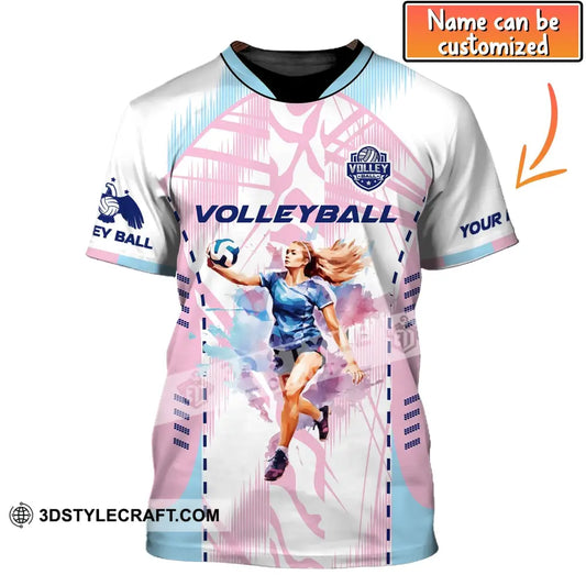 Woman Shirt Volleyball Custom Team T-Shirt For Club Gift Players