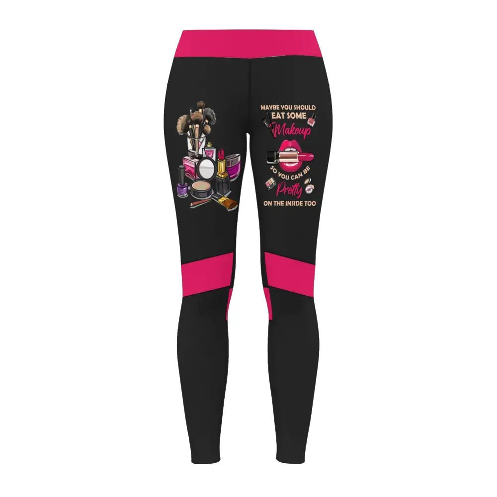 Women Clothing Makeup Artist Sportwear Legging Pants For