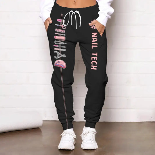 Women Clothing Nail Tech Jogger Sportwear Pant For Pants
