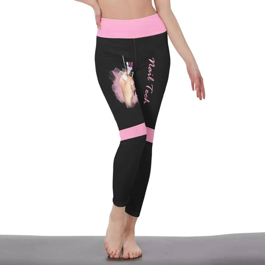 Women Clothing Nail Tech Sportwear Legging Pants For S