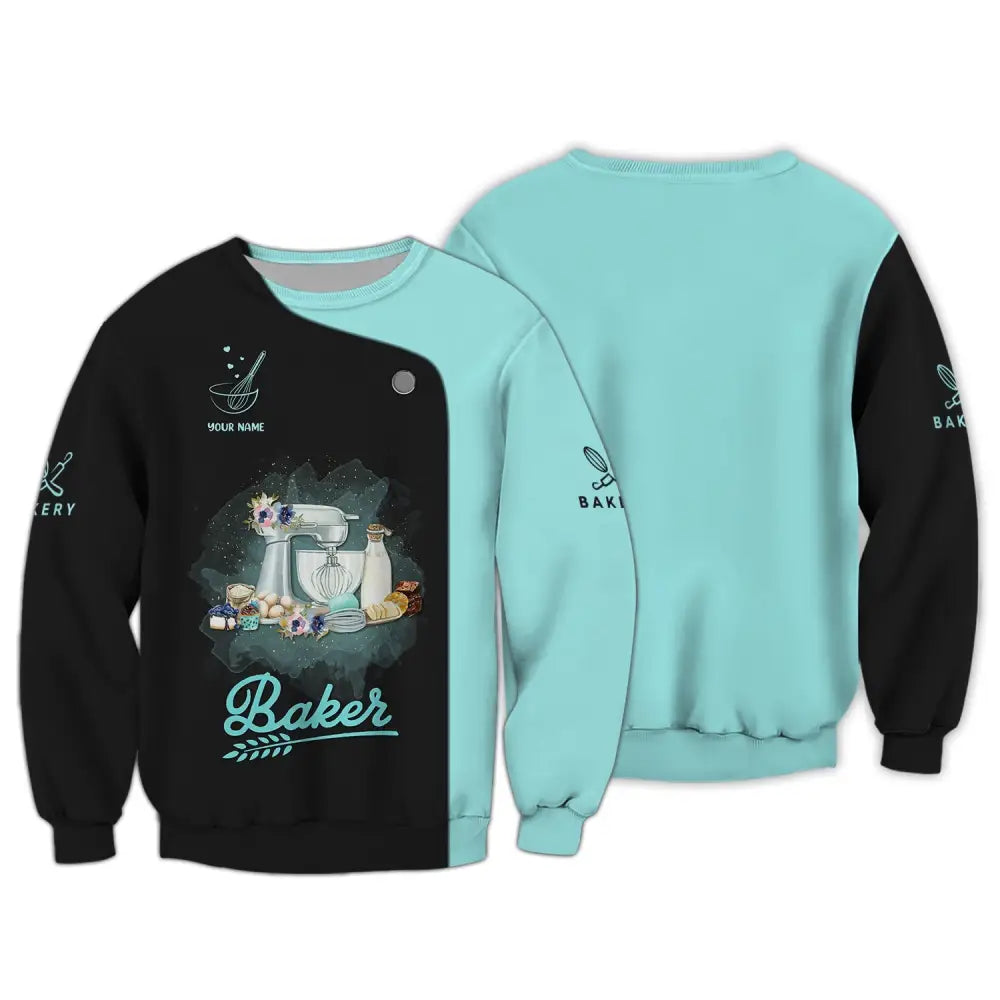 Women Shirt Baking Lover Baker Hoodie Sportwear Long Sleeve / S T-Shirt