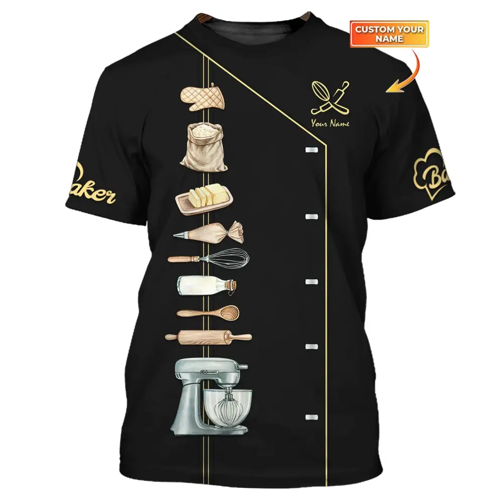 Women Shirt Baking Lover Baker Hoodie Sportwear T-Shirt / S