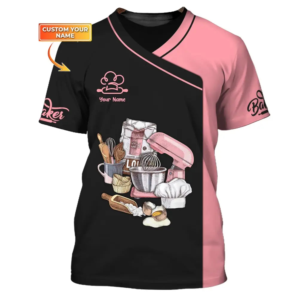 Women Shirt Baking Lover Baker Hoodie Sportwear T-Shirt / S