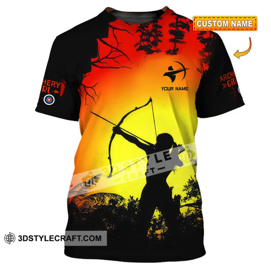 Women Shirt - Custom Archery Girl Lover Archery Player Shirt T-shirt