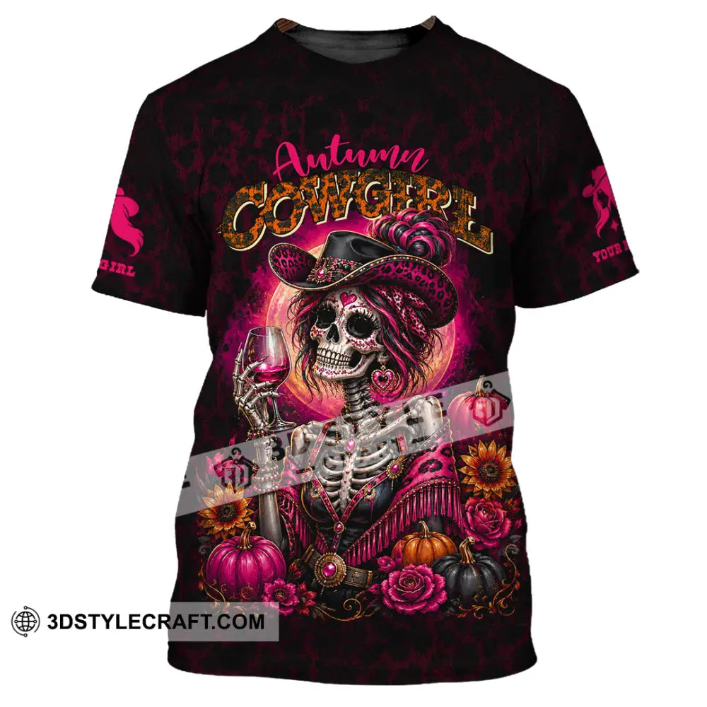 Women Shirt - Custom Autumn Cowgirl Shirt - T-Shirt / S - T-shirt