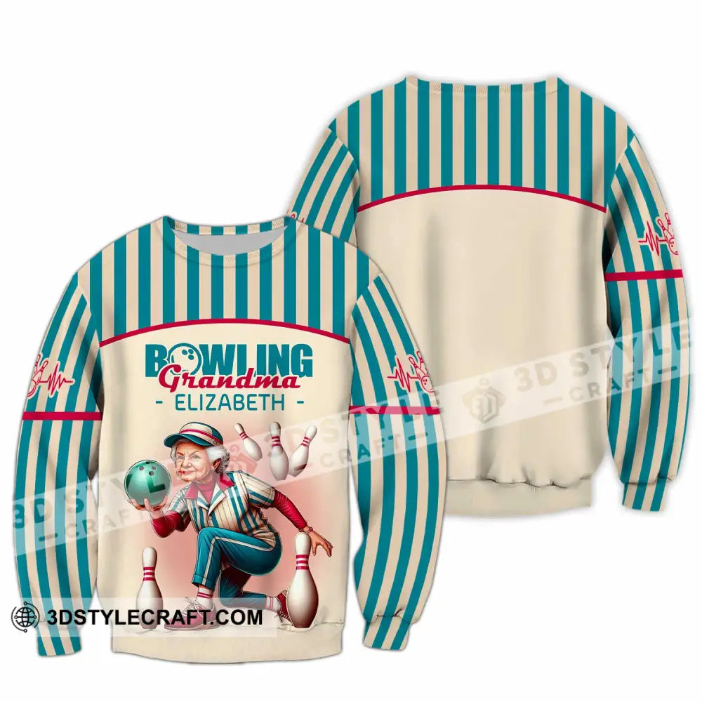 Women Shirt - Custom Bowling Grandma Shirt Long Sleeve / S T-shirt