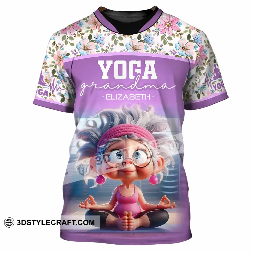 Women Shirt - Custom Chill Relax Yoga Granndma Shirt T-Shirt / S T-shirt