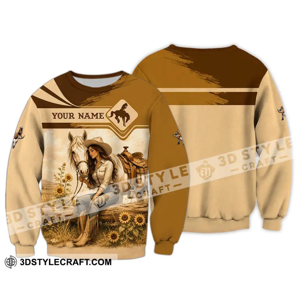 Women Shirt - Custom Cowgirl Shirt - Long Sleeve / S - T-shirt