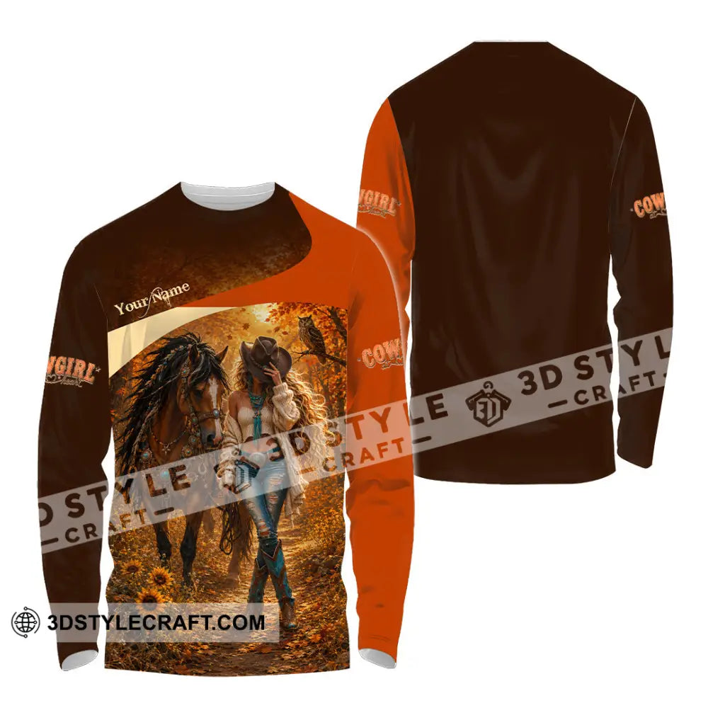 Women Shirt - Custom Cowgirl Shirt - Long Sleeve Shirt / S - T-shirt