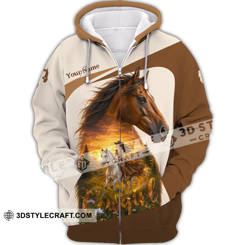 Women Shirt - Custom Cowgirl Shirt - Zipper Hoodie / S - T-shirt