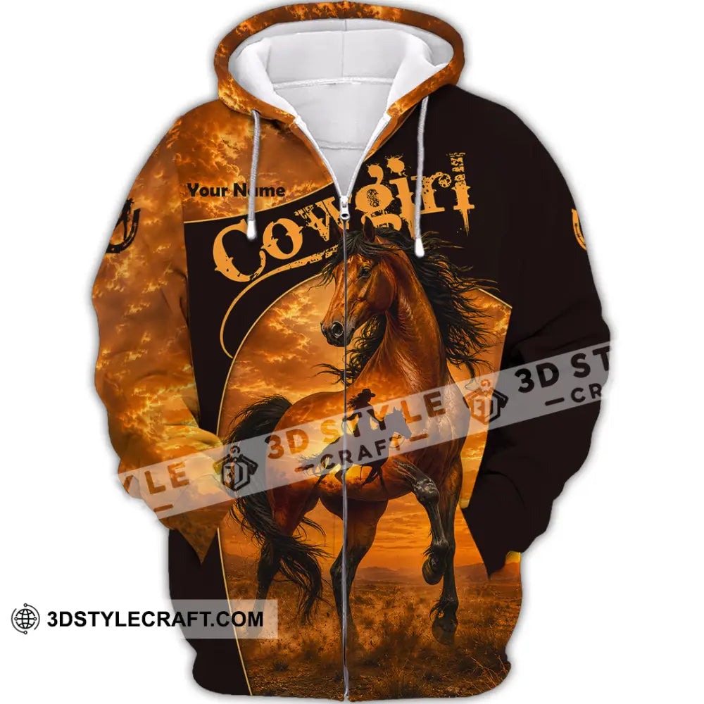 Women Shirt - Custom Cowgirl Shirt - Zipper Hoodie / S - T-shirt