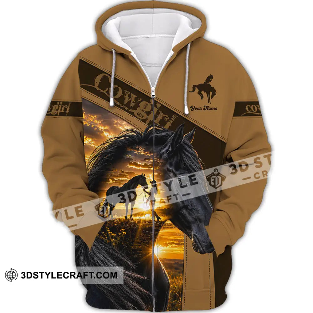 Women Shirt - Custom Cowgirl Shirt - Zipper Hoodie / S - T-shirt