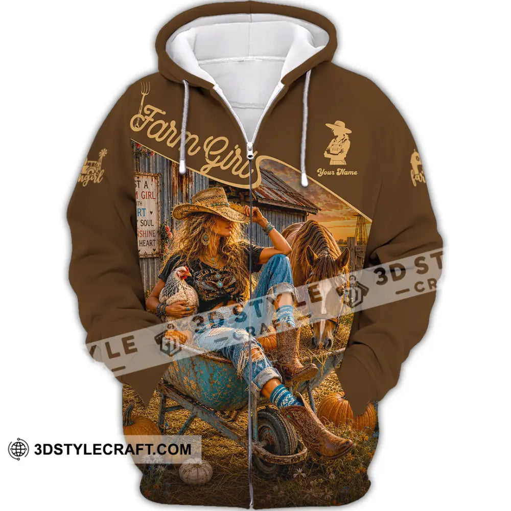 Women Shirt - Custom Cowgirl Shirt - Zipper Hoodie / S - T-shirt