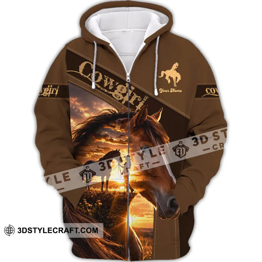 Women Shirt - Custom Cowgirl Shirt - Zipper Hoodie / S - T-shirt