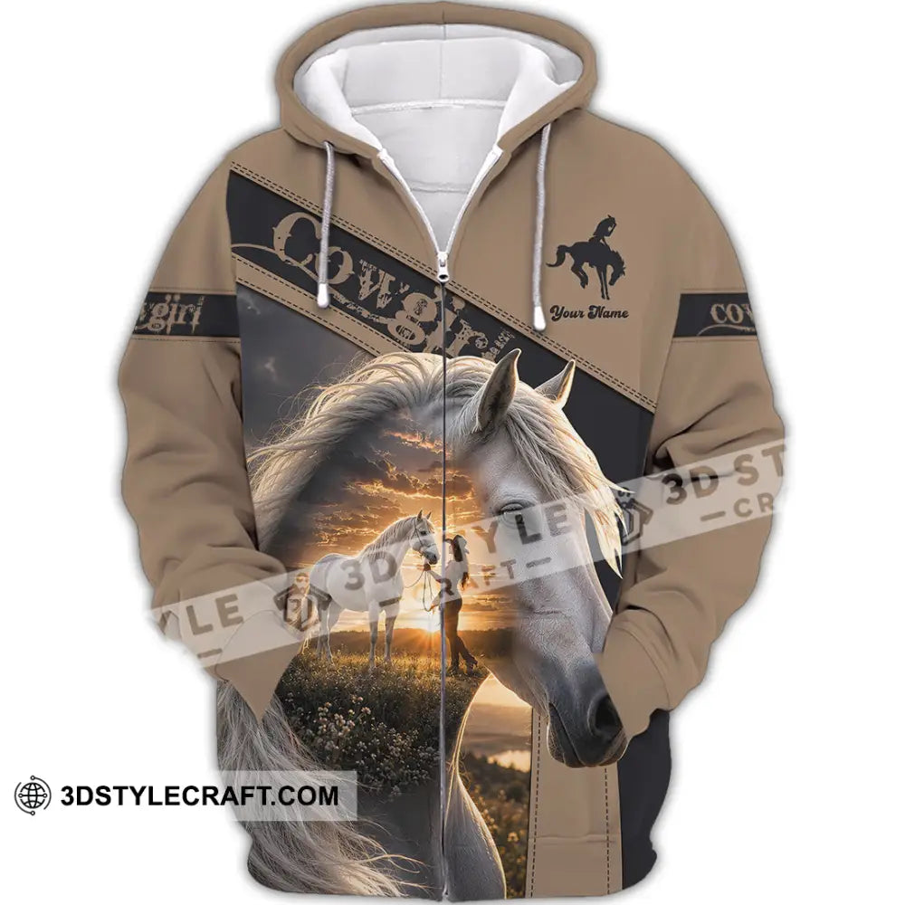 Women Shirt - Custom Cowgirl Shirt - Zipper Hoodie / S - T-shirt