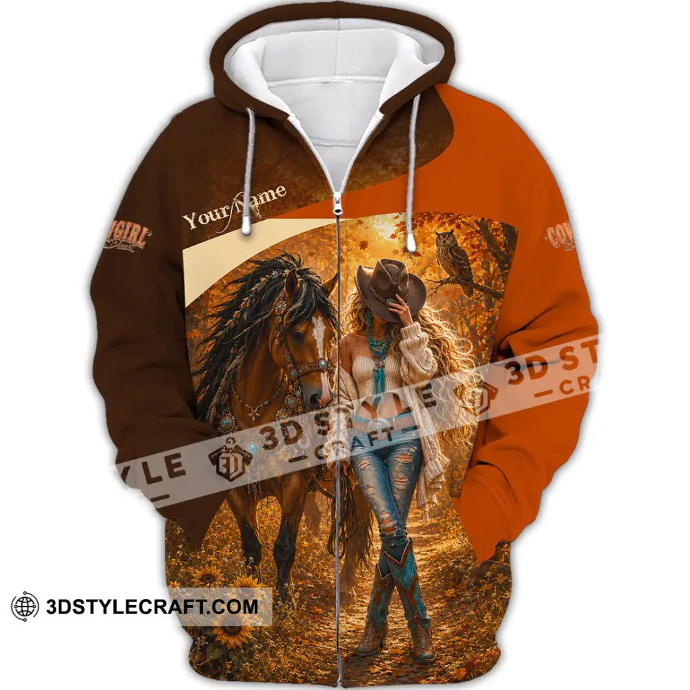 Women Shirt - Custom Cowgirl Shirt - Zipper Hoodie / S - T-shirt
