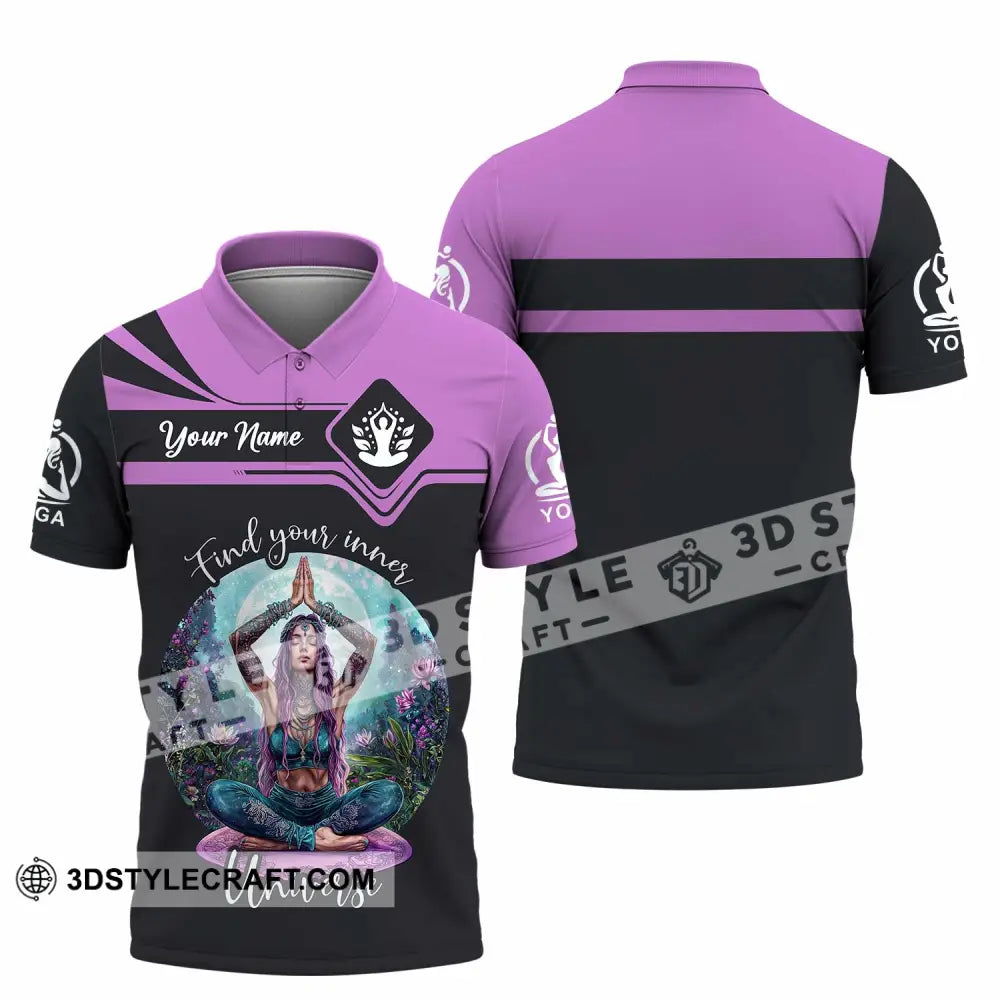 Women Shirt - Custom Find Your Inner Universe Yoga Shirt Polo Shirt / S T-shirt