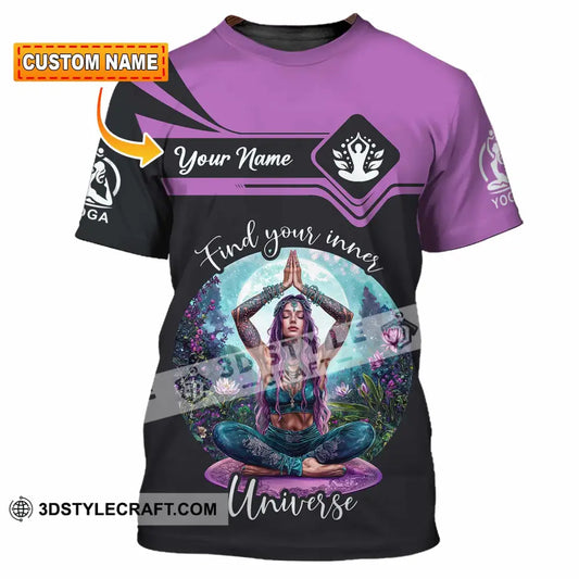 Women Shirt - Custom Find Your Inner Universe Yoga Shirt T-shirt