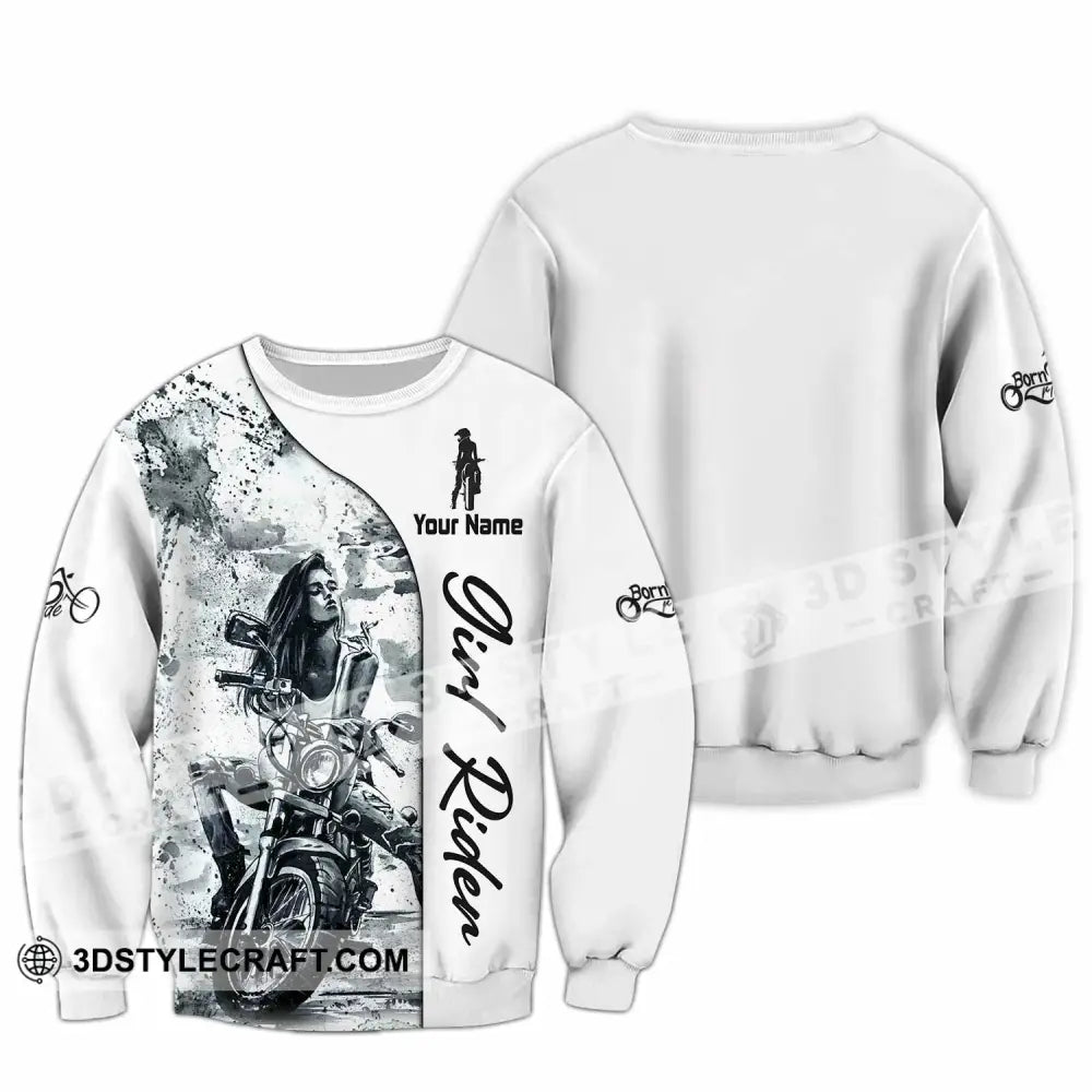 Women Shirt - Custom Girl Rider Shirt - Long Sleeve / S - T-shirt