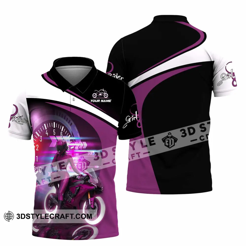 Women Shirt - Custom Girl Rider Shirt - Polo Shirt / S - T-shirt