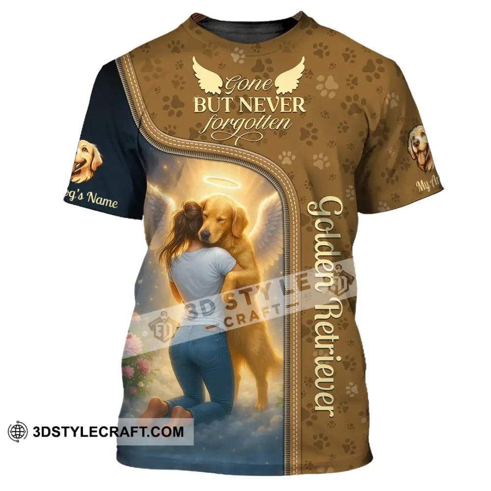 Women Shirt - Custom Golden Retriever Gone But Never Forgotten Shirt T-Shirt / S T-shirt