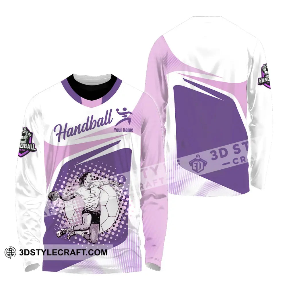 Women Shirt - Custom Handball 3D Shirt - Long Sleeve Shirt / S - T-shirt