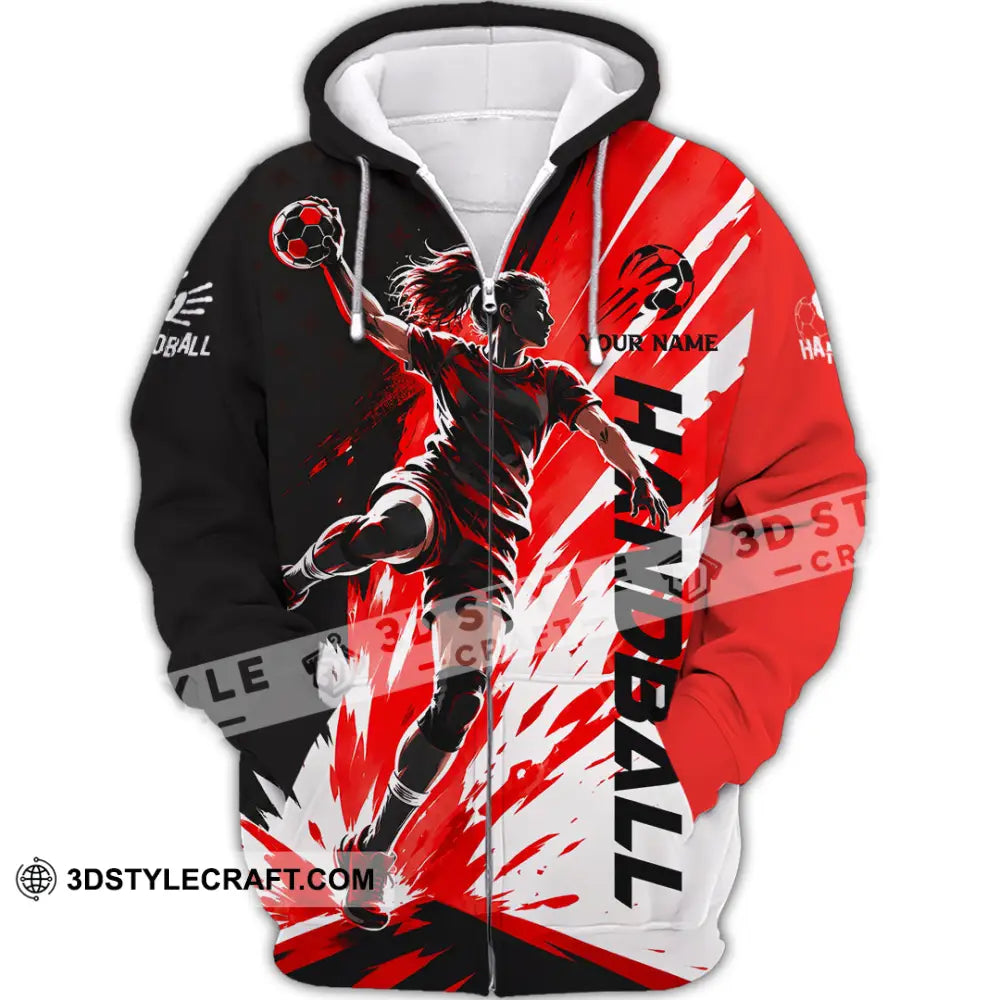 Women Shirt - Custom Handball Shirt - Zipper Hoodie / S - T-shirt