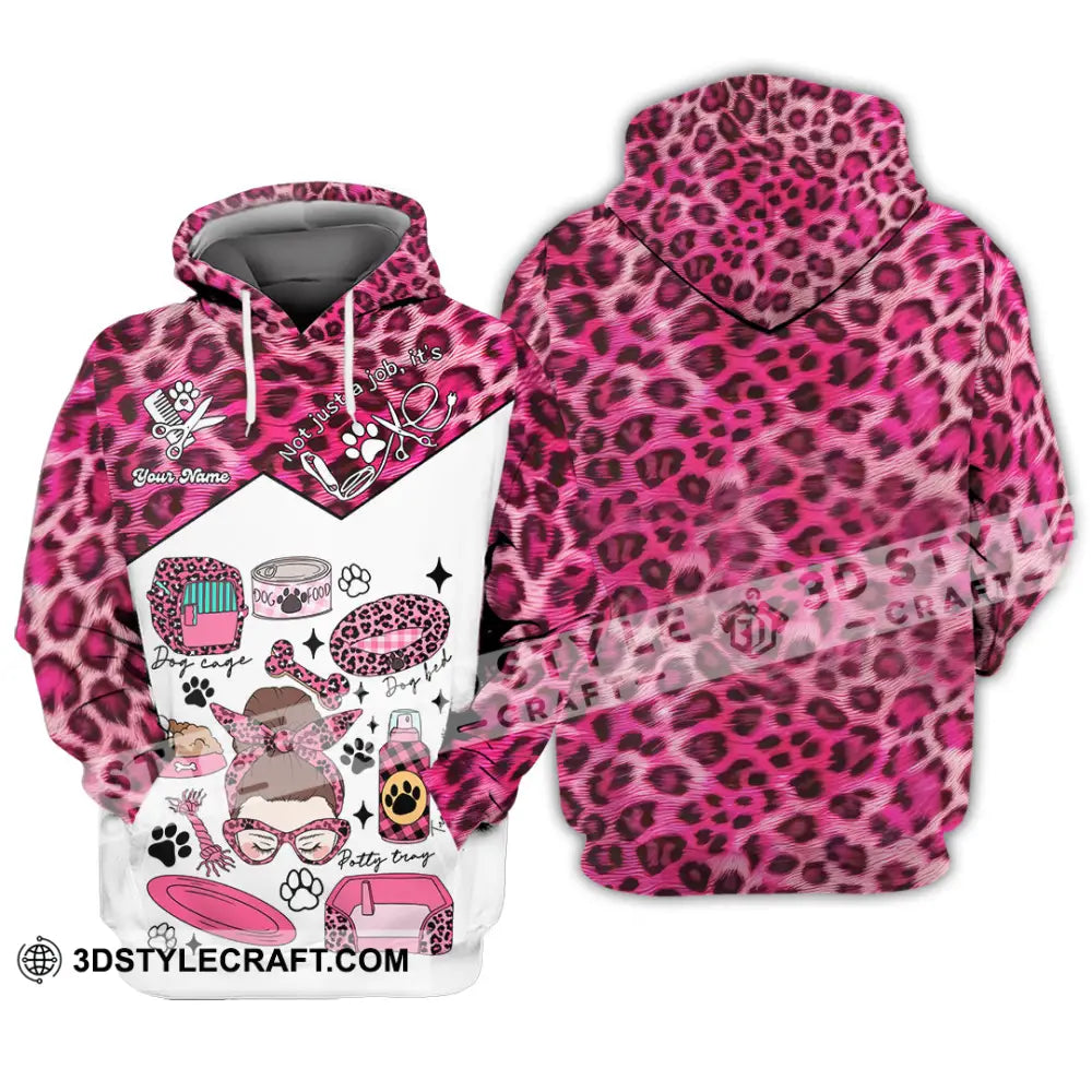 Women Shirt - Custom It’s Not Just A Job It’s Love Pet Groomer Shirt Hoodie / S T-shirt