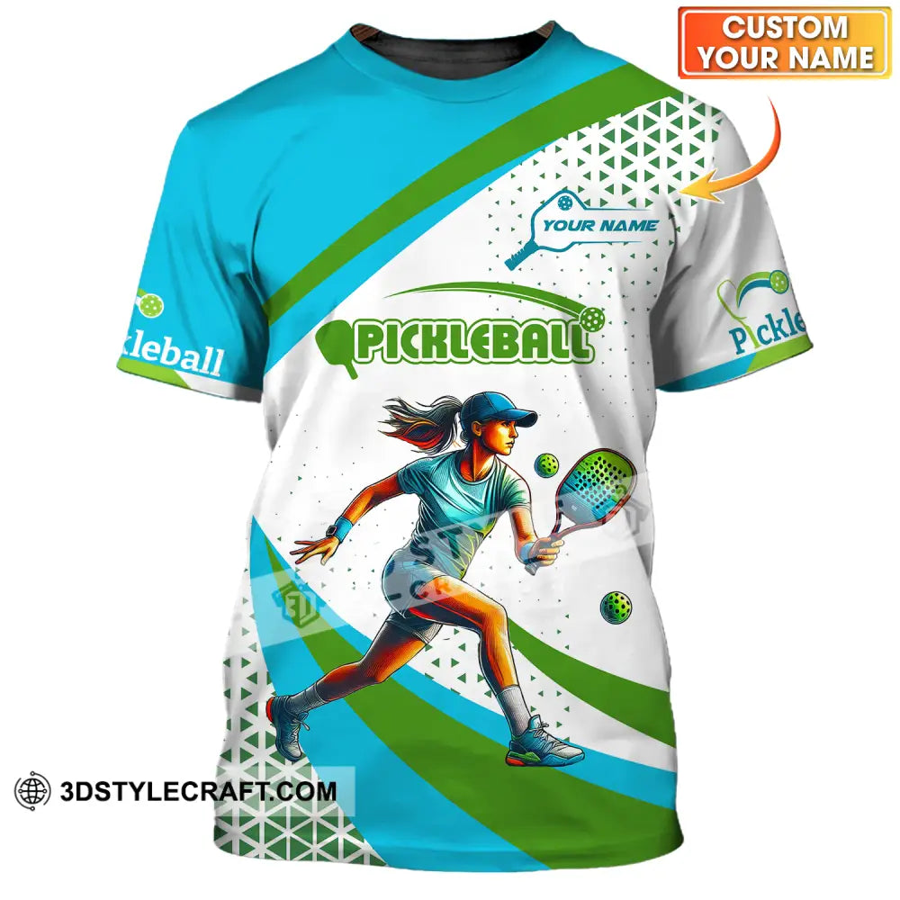 Women Shirt - Custom Name Sport Pickleball Classic T-Shirt