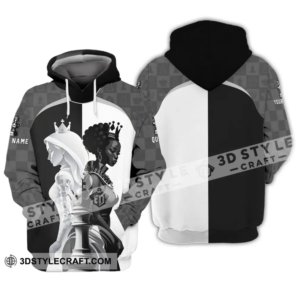 Women Shirt - Custom Queen Of Chess Shirt Hoodie / S T-shirt