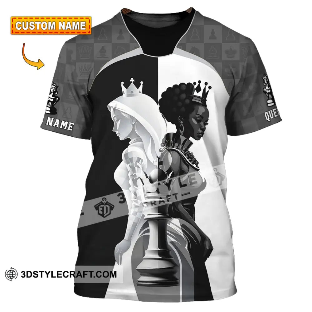 Women Shirt - Custom Queen Of Chess Shirt T-shirt
