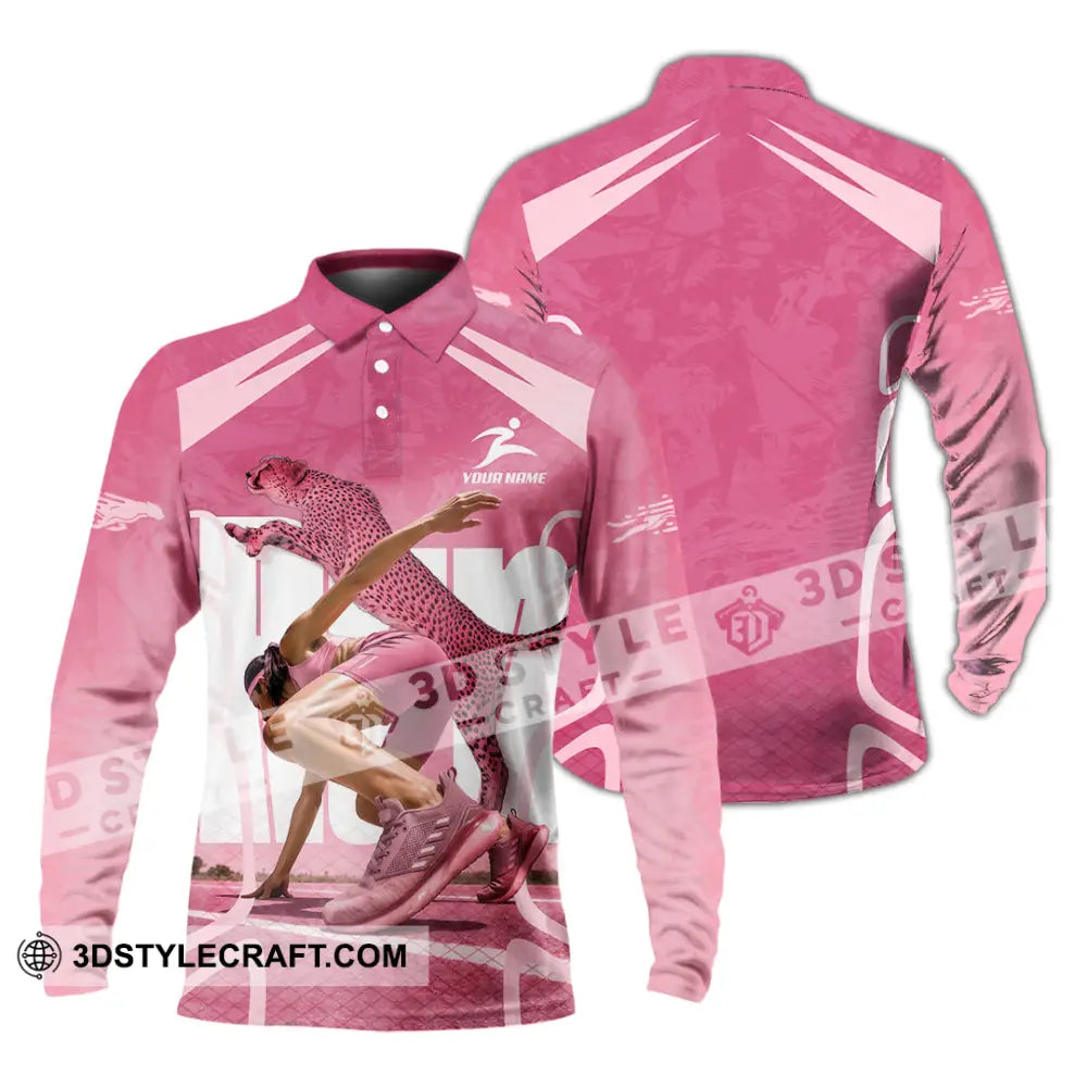 Women Shirt - Custom Running Shirt - Long Sleeve Polo / S - T-shirt