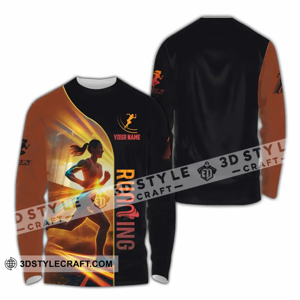 Women Shirt Custom Running Shirt Long Sleeve Shirt / S T shirt