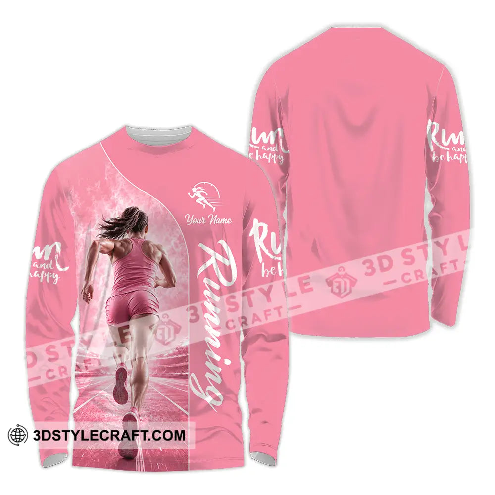 Women Shirt - Custom Running Shirt - Long Sleeve Shirt / S - T-shirt