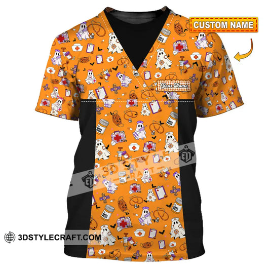 Women Shirt - Custom Scrubstar Fright Friends Halloween Shirt T-shirt